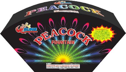 SS-FTN1102 SUNS FIREWORKS PEACOCK FOUNTAIN