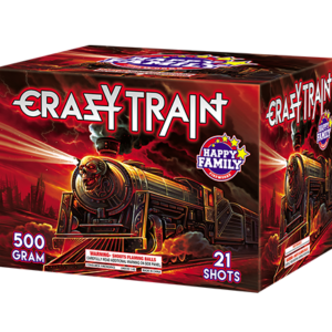 JL522033 HAPPY FAMILY FIREWORKS CRAZY TRAIN 21 SHOTS
