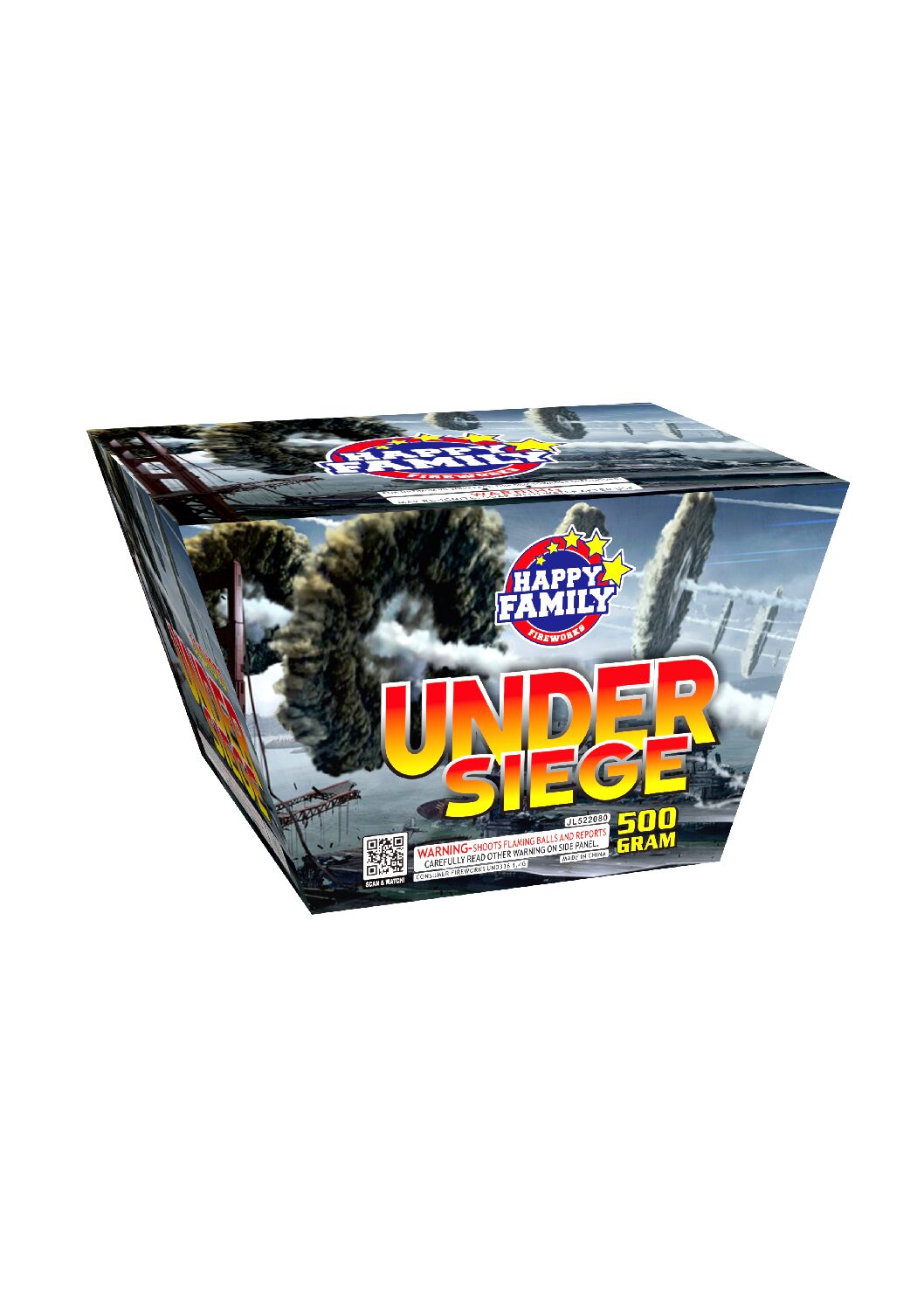 JL522080 HAPPY FAMILY FIREWORKS  UNDER SIEGE  30 SHOT'S