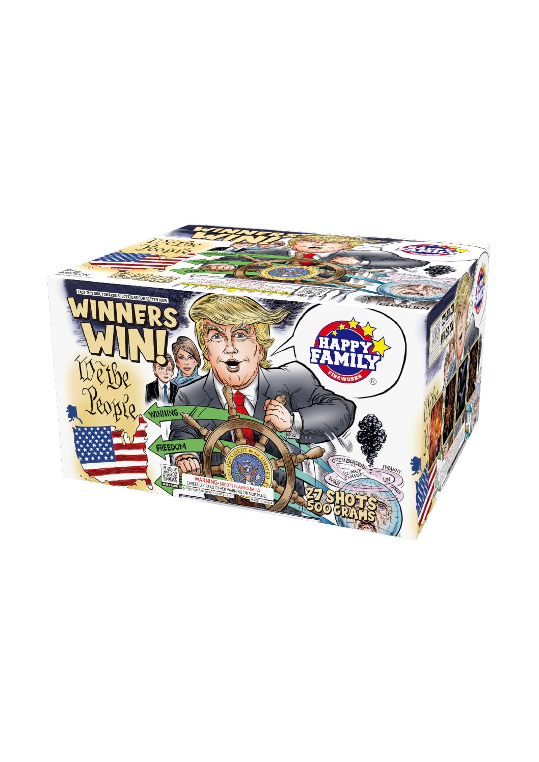 JL523031 HAPPY FIREWORKS WIMMERS WIN ! 27 SHOT'S TRUMP CAKES