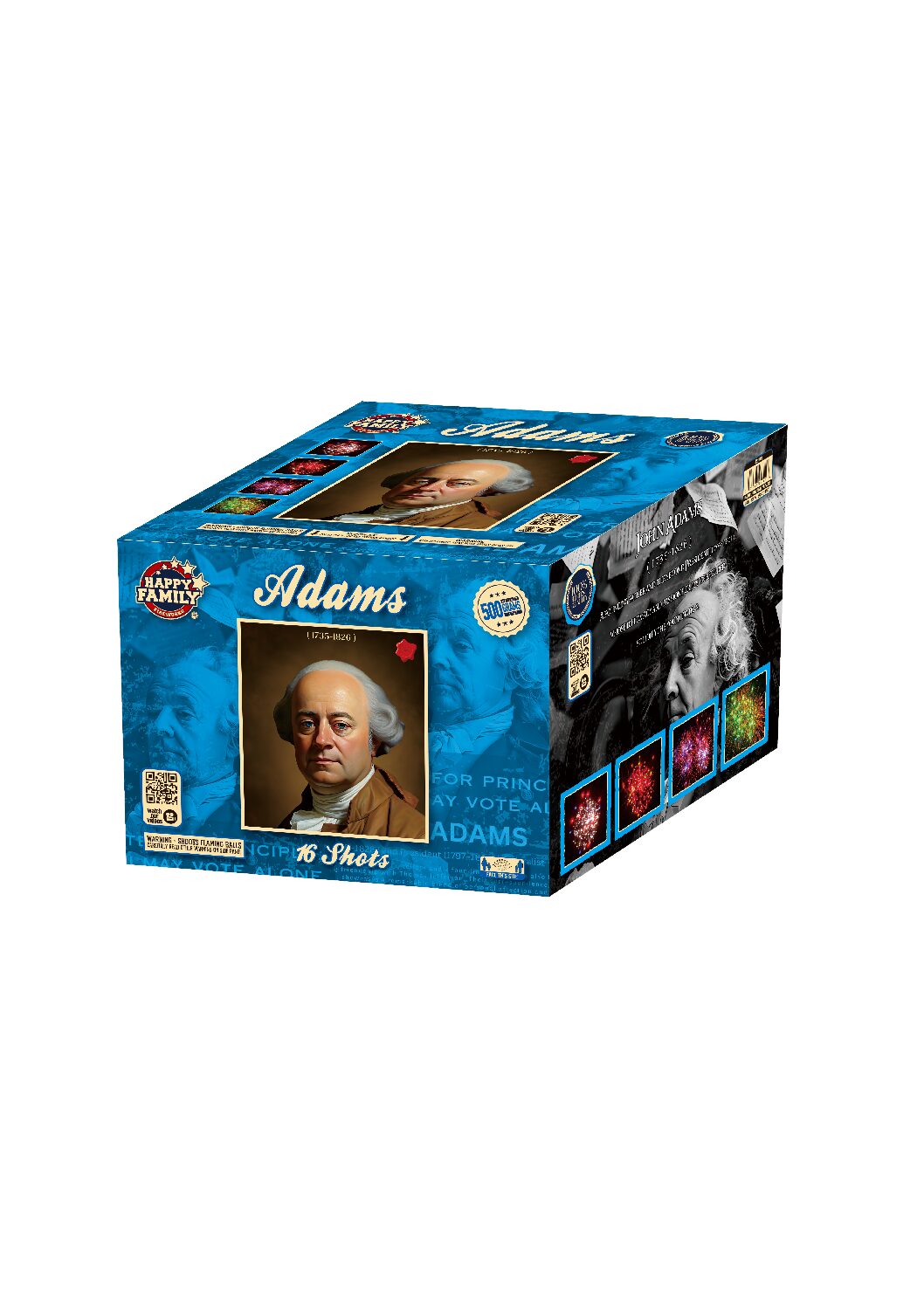 JL523041 HAPPY FIREWORKS ADAMS 16 SHOT'S