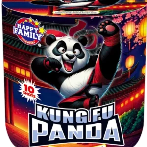 JL223027 HAPPY FAMILY FIREWORKS KUNG FU PANDA 10 SHOTS