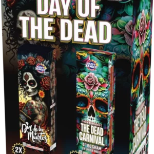 JLC2501M HAPPY FAMILY FIREWORKS DAY OF THE DEAD(Assorted color box mixed with DIA DE LOS MUERTOS and  THE DEAD CARNIVAL )