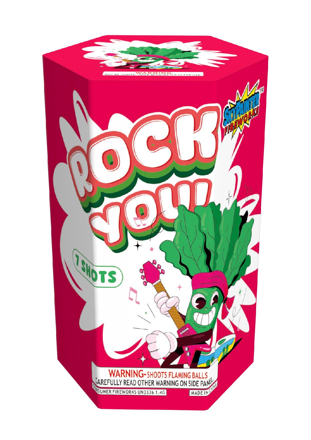 SP22512 SKY PAINTER FIREWORKS ROCK YOU ! 7 SHOT'S